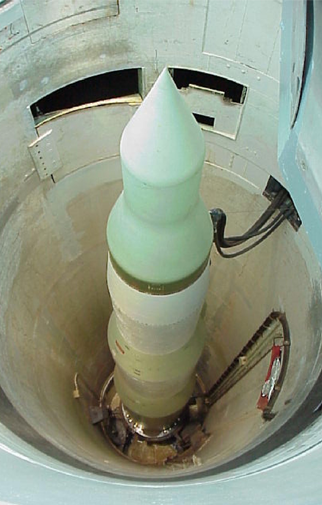 Minuteman ICBM in its underground silo