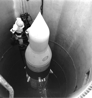 Minuteman ICBM in it's underground missile silo