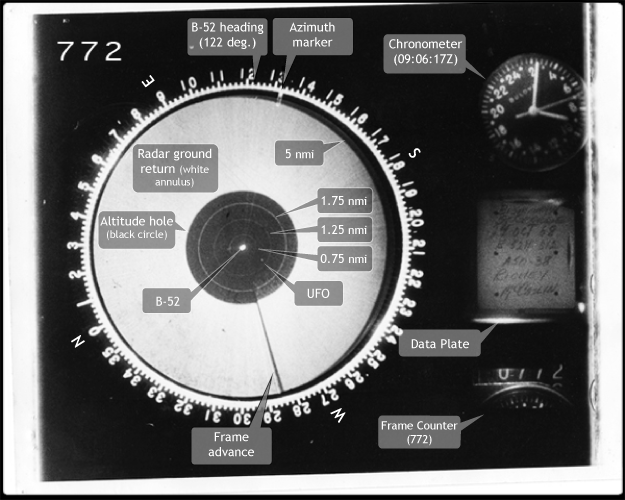 Description of a B-52 radarscope photograph