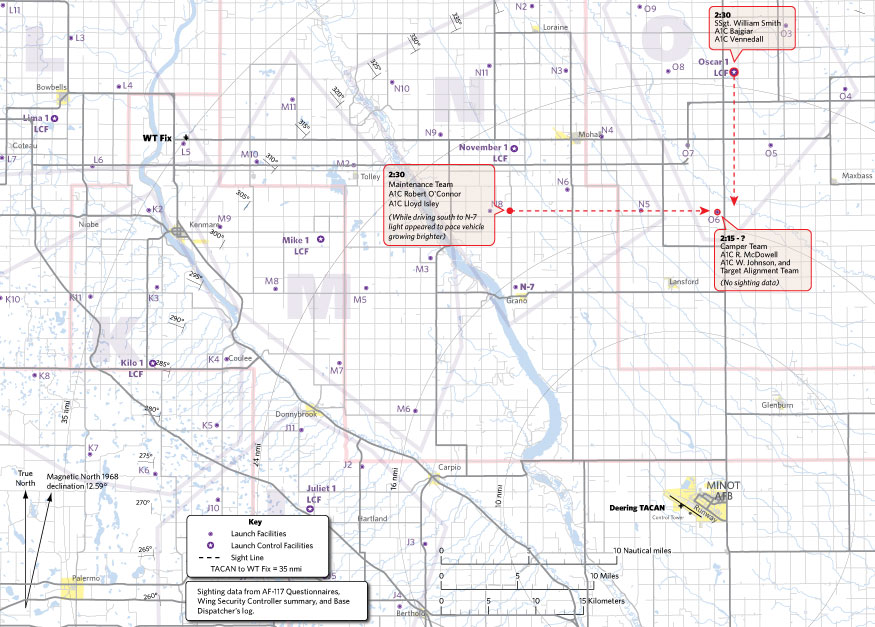 Minot AFB Case/Reference Map
