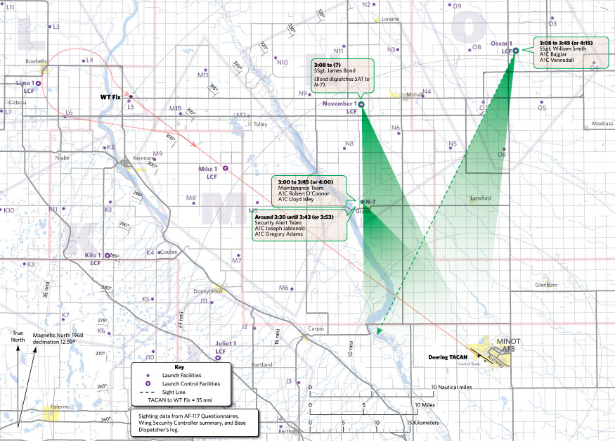 Minot AFB Case/Reference Map